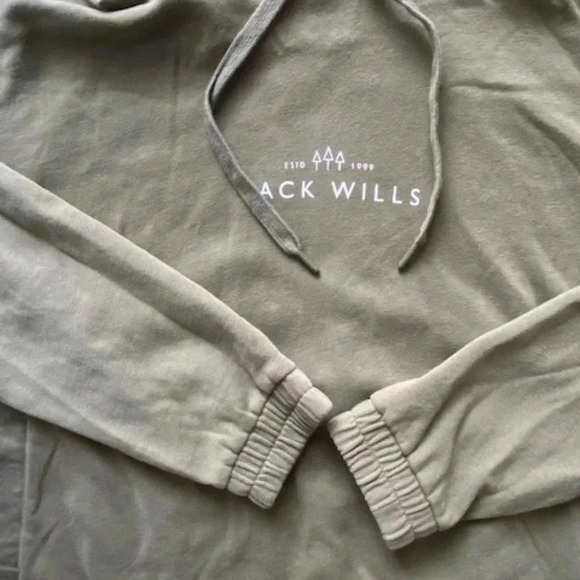 Jack Wills Green Olive Fleece Hoodie Size Large (US 12) - Picture 4 of 9